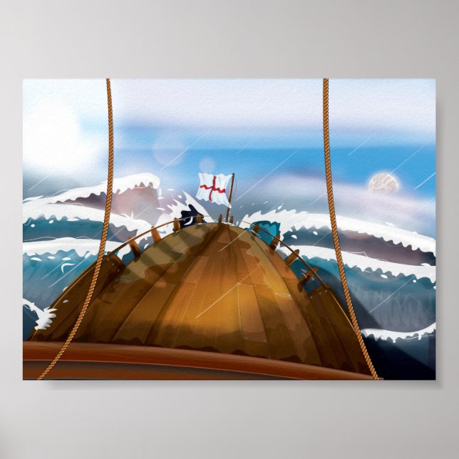 Atlantstormen, Frakt Poster (Framsidan)