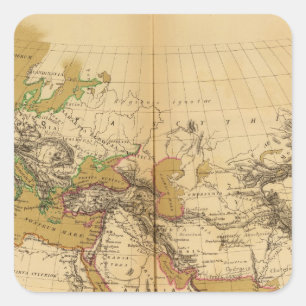 Atlas 6 fyrkantigt klistermärke