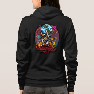 Atlas Astronaut som håller Jorden Mars Galax Kosmo T Shirt