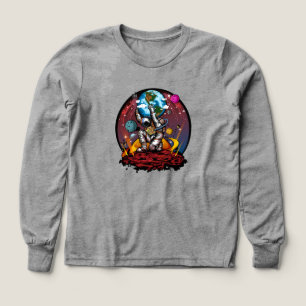 Atlas Astronaut som håller Jorden Mars Söt Galax K T Shirt