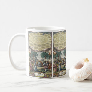Atlas Coelestis av Doppelmaier, Vintage Astronomy Kaffemugg
