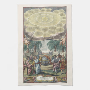 Atlas Coelestis av Doppelmaier, Vintage Astronomy Kökshandduk
