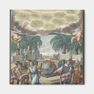 Atlas Coelestis by Doppelmaier, Vintage Astronomy Magnet