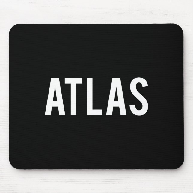 Atlas - Cool New Funny Name Fan Gift Tee  Musmatta (Framsidan)