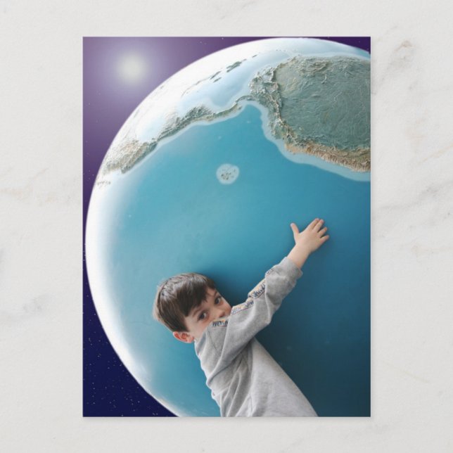 Atlas, det är dags för ditt bad vykort (Framsida)