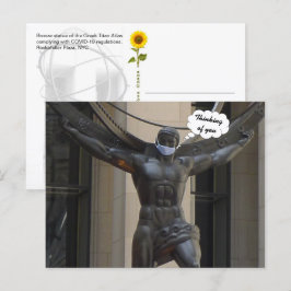 Atlas, din tanke - NYC H-vykort Vykort