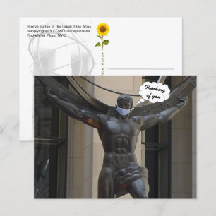 Atlas, din tanke - NYC H-vykort Vykort
