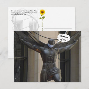 Atlas, din tanke - NYC H-vykort Vykort