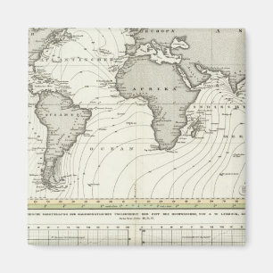 Atlas-flodvågen Atlas Karta Magnet