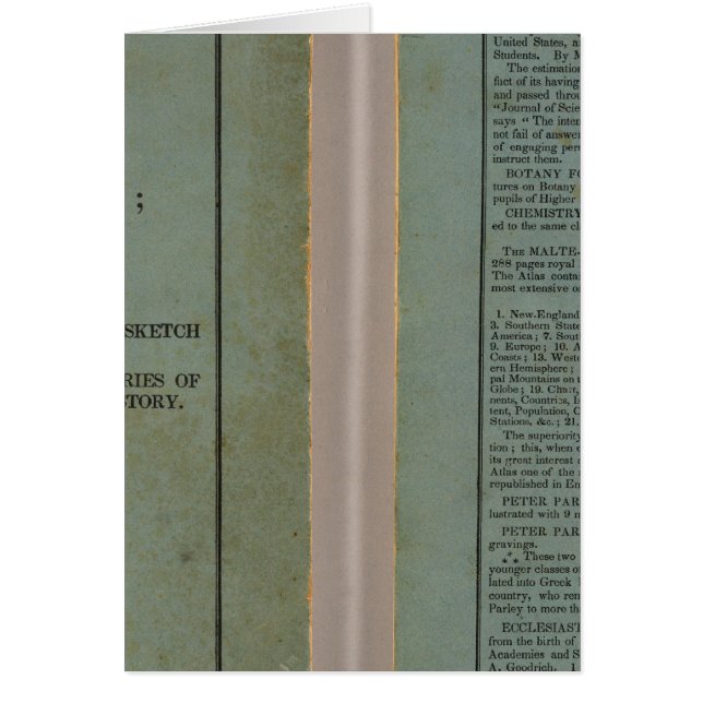 Atlas för universell historia hälsningskort (Framsidan)