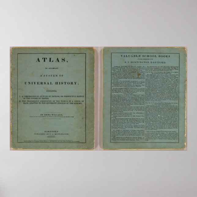 Atlas för universell historia poster (Framsidan)