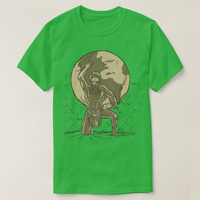 Atlas Grekiska gud T Shirt (Design framsida)