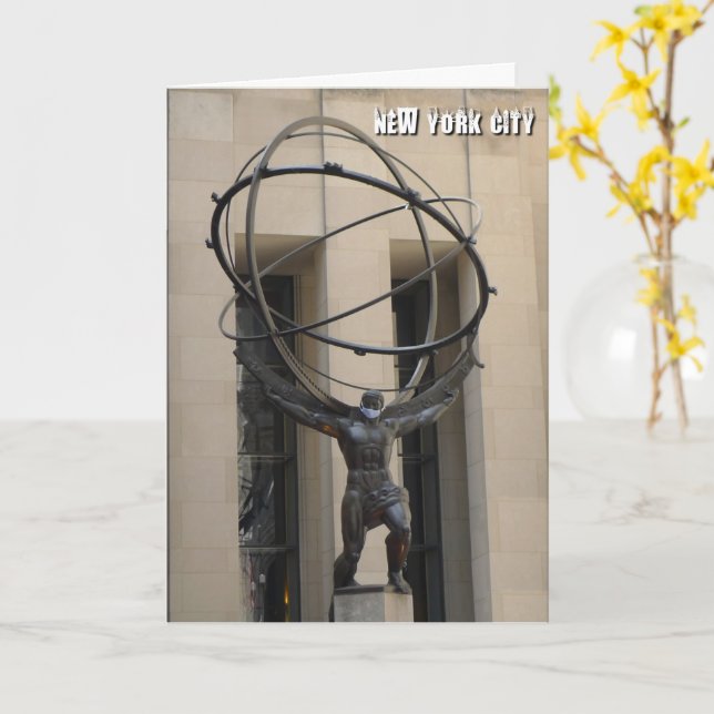 Atlas Holding the Heavens - kort (Gul blomma)