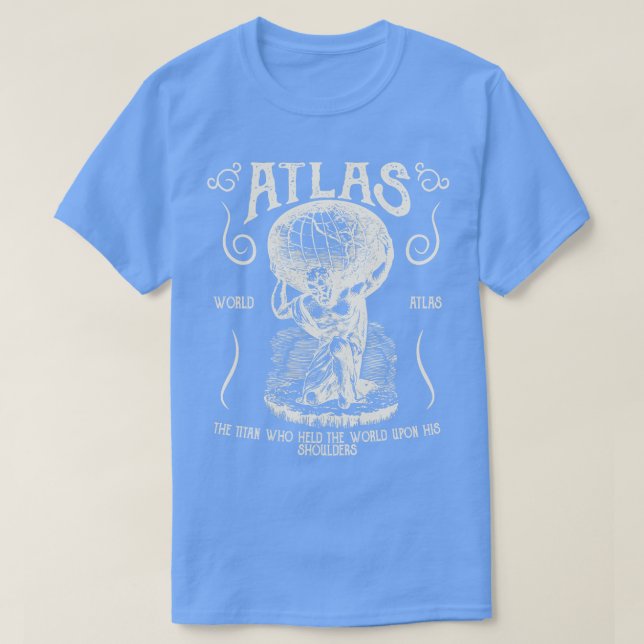 Atlas Holding the World T Shirt (Design framsida)