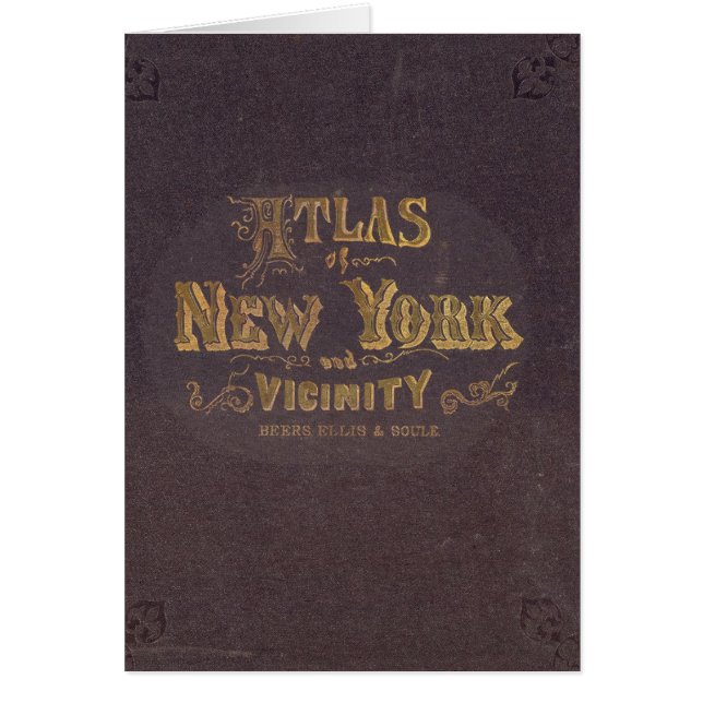 Atlas i New York-närheten Hälsningskort (Framsidan)