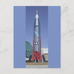 Atlas icbm vid det strategiska luft-rymdmuseet Neb Vykort