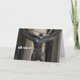 Atlas med ansikte mask - NYC-kort Kort