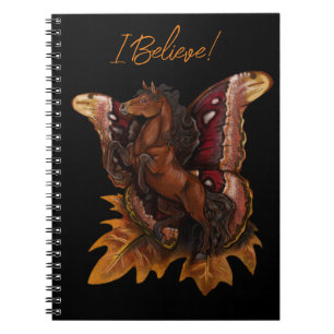 Atlas Moth Fairy Horse Backpack Anteckningsbok