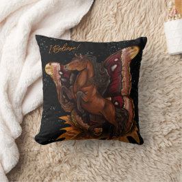Atlas Moth Fairy Horse Kudde