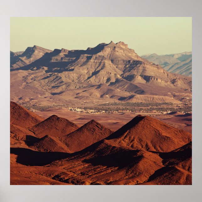 Atlas Mountain Landscapes Marocko Scenery Poster (Framsidan)