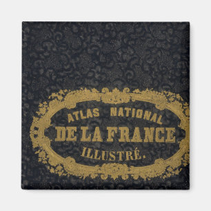 Atlas National De Frankrike Magnet