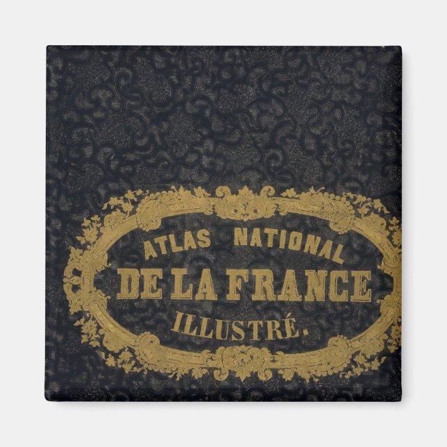 Atlas National De Frankrike Magnet (Framsidan)