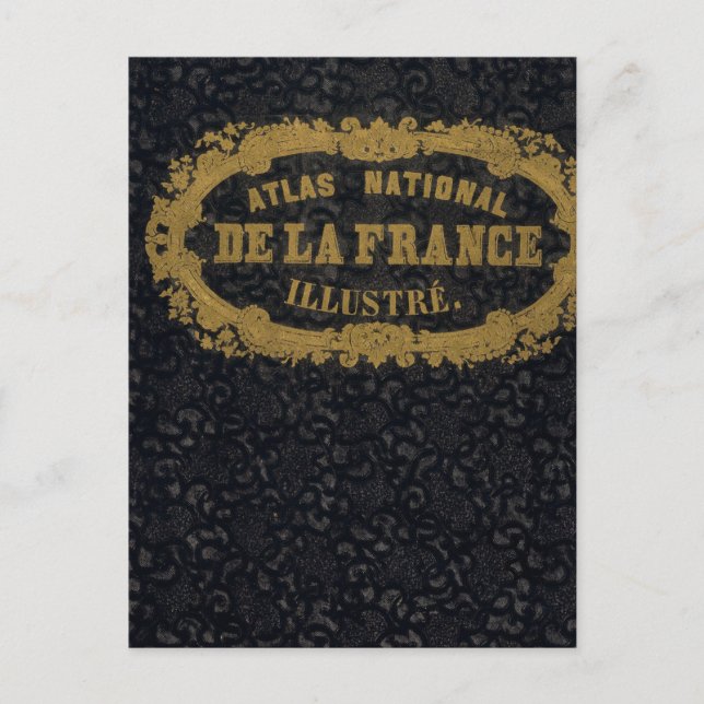 Atlas National De Frankrike Vykort (Framsida)