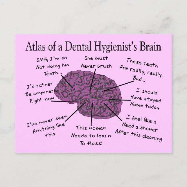 Atlas of a Dental Hygienist's Brain Vykort (Framsida)