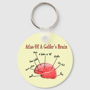Atlas of a Golfer's Brain Nyckelring