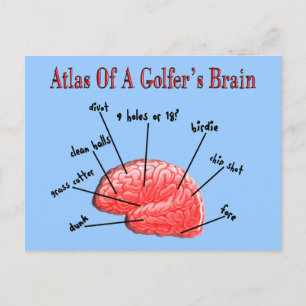Atlas of a Golfer's Brain Vykort