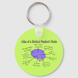 Atlas of a Medical Student Brain #2 Nyckelring