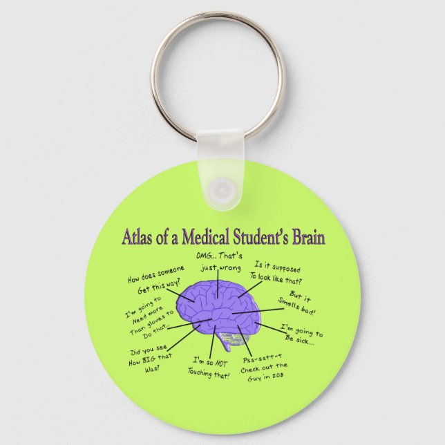 Atlas of a Medical Student Brain #2 Nyckelring (Framsida)