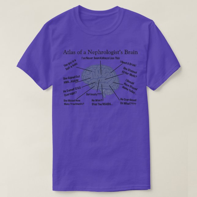 Atlas of a Nephrologistx27s Brain 1 T Shirt (Design framsida)