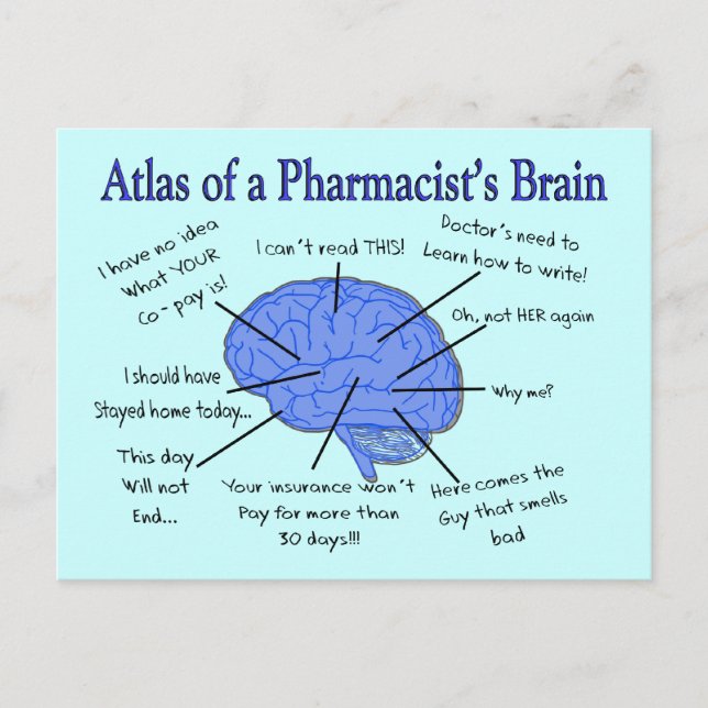Atlas of a Pharmacist's Brain-Superskoj Vykort (Framsida)