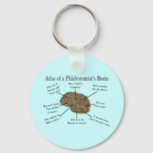 Atlas of a Phlebotomist's Brain Nyckelring