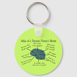 Atlas of a Trauma Nurses Brain Nyckelring