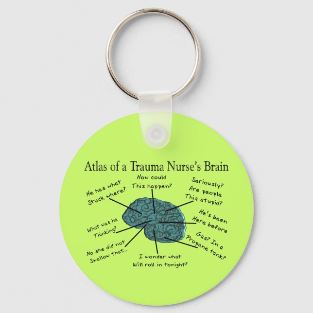 Atlas of a Trauma Nurses Brain Nyckelring (Framsida)