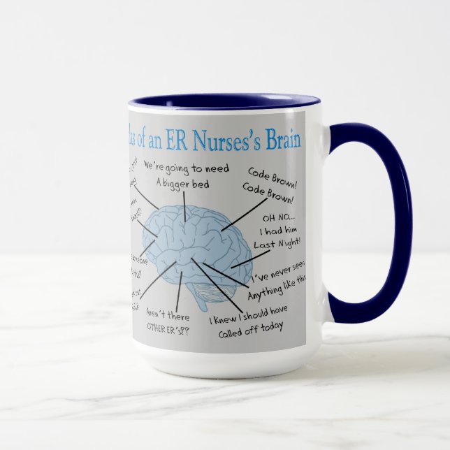 Atlas of an ER Nurse's Brain Gifts Mugg (Höger)