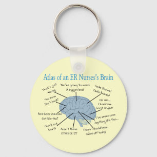 Atlas of an ER Nurse's Brain Gifts Nyckelring