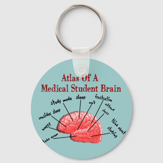 Atlas of Medical Student Brain Nyckelring (Framsida)