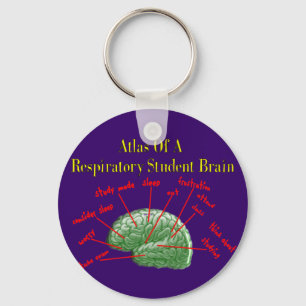 Atlas of Respiratory Student Brain Gifts Nyckelring