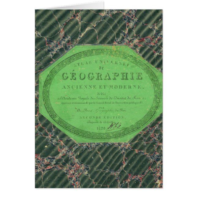 Atlas of Universal Geography Hälsningskort (Framsidan)