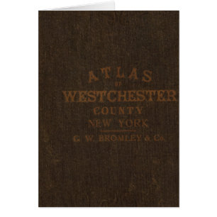 Atlas of Westchester County Hälsningskort