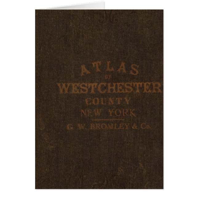 Atlas of Westchester County Hälsningskort (Framsidan)