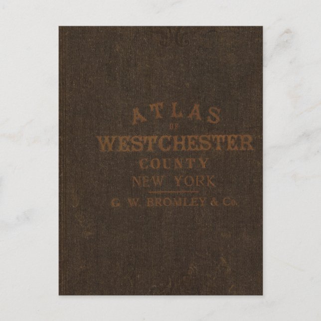 Atlas of Westchester County Vykort (Framsida)