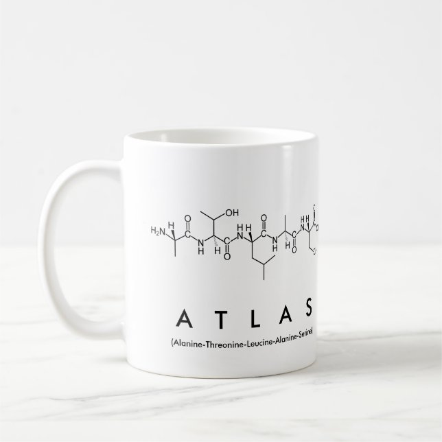 Atlas peptide namn mugg (Vänster)