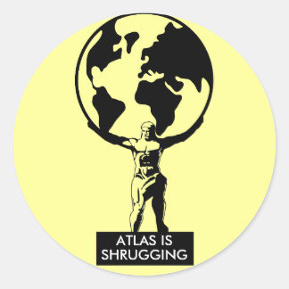 Atlas Runt Klistermärke