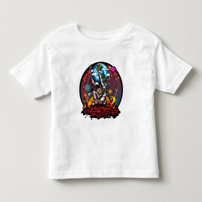 Atlas Rymd Man T Shirt (Framsida)