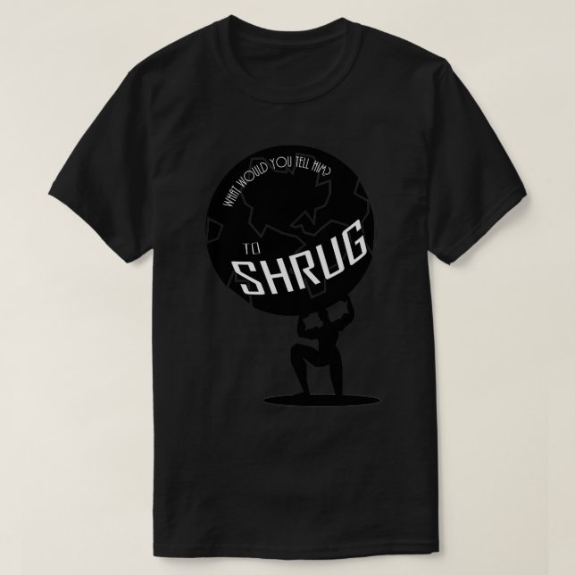 Atlas Shruged Ayn Rand T Shirt (Design framsida)