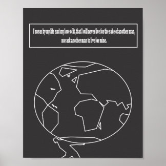 Atlas Shruged-citat Poster